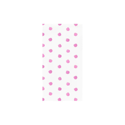 Vietri Pink Dot Paper Guest Towel