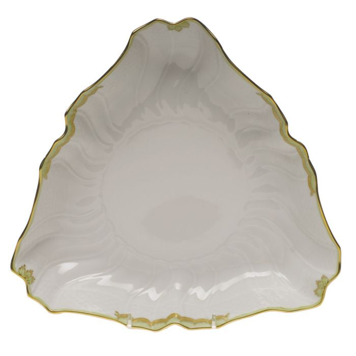 Herend Princess Victoria Triangle Dish - Green