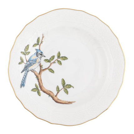 Herend Songbird Dessert Plate - Blue Jay