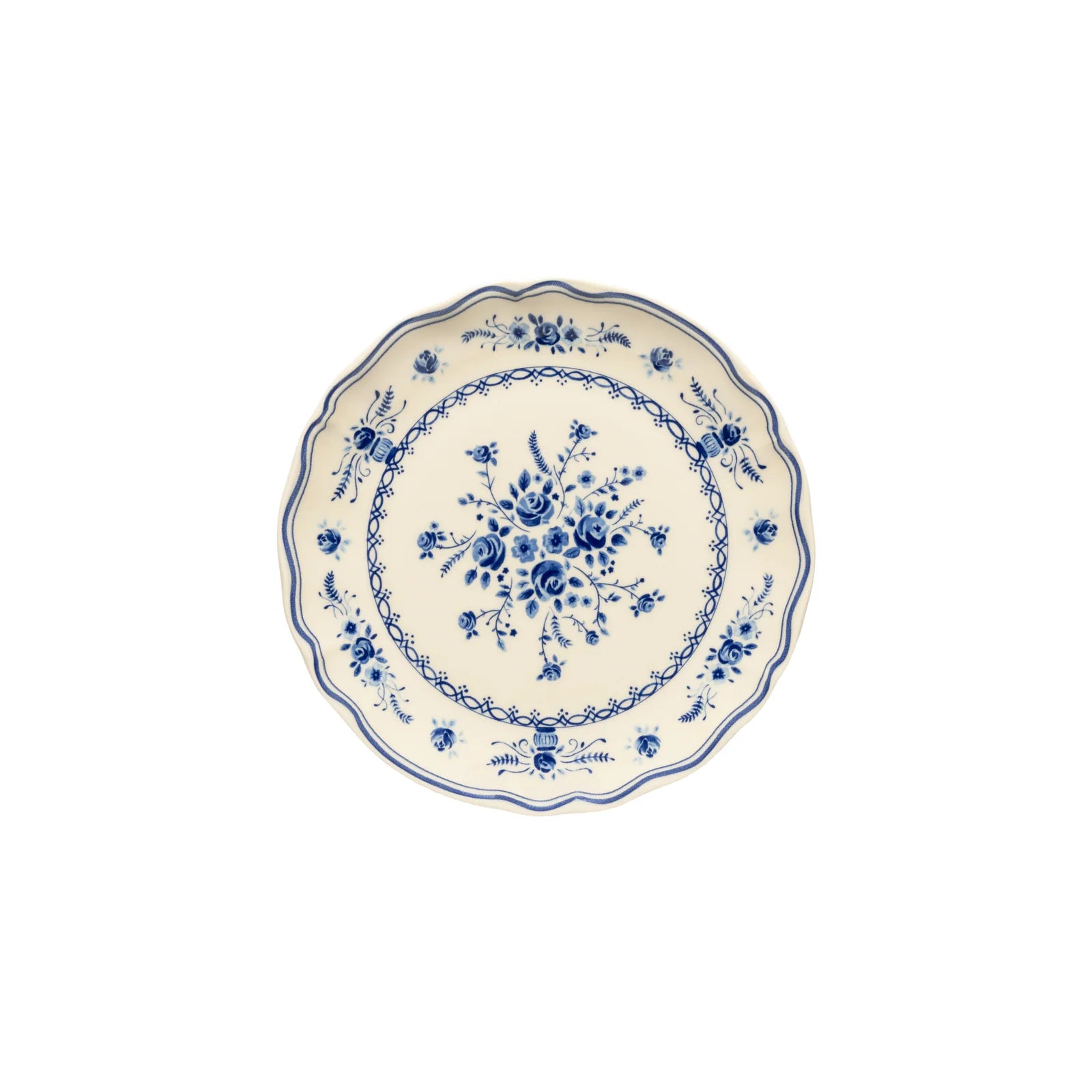 Costa Nova Vila Salad Plate - Beige/Blue