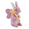 Herend Decorative Fairy Bunny - Raspberry