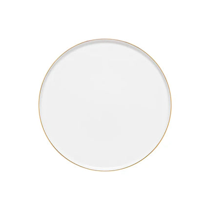 Costa Nova Resonance Dinner Plate - White/Gold