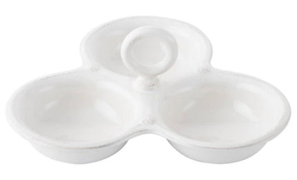 Juliska Berry & Thread Triple Bowl Server - Whitewash