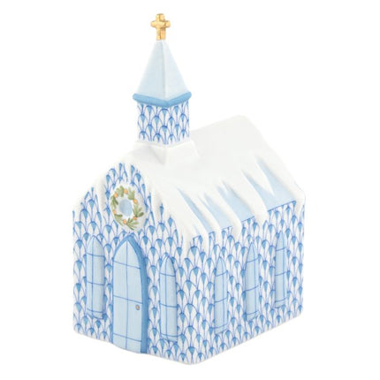 Herend Decorative Church - Blue