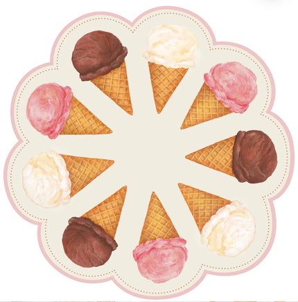 Hester & Cook Die-Cut Ice Cream Placemat