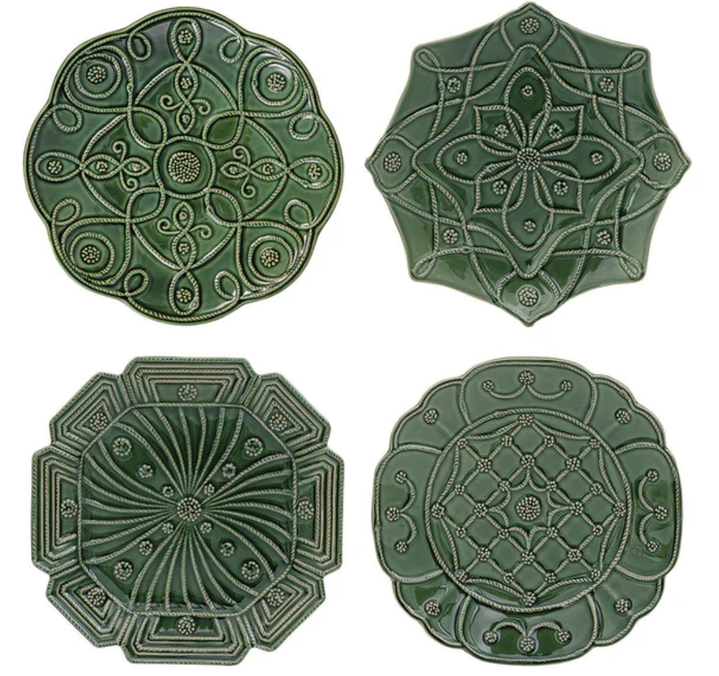 Juliska Jardins Du Monde Dessert/Salad Plate S/4 - Basil