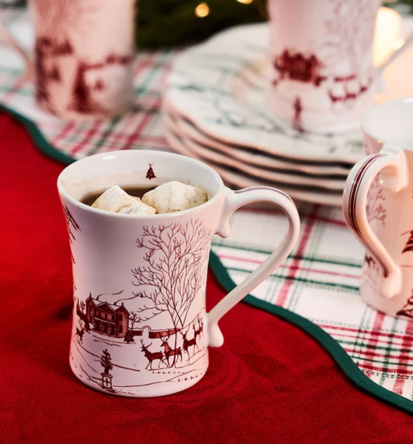 Juliska Country Estate Winter Frolic Mug - Ruby
