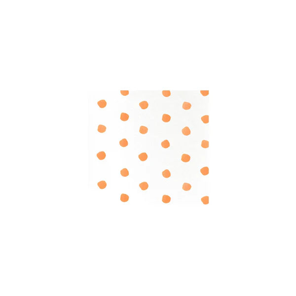 Vietri Orange Dot Paper Cocktail Napkins