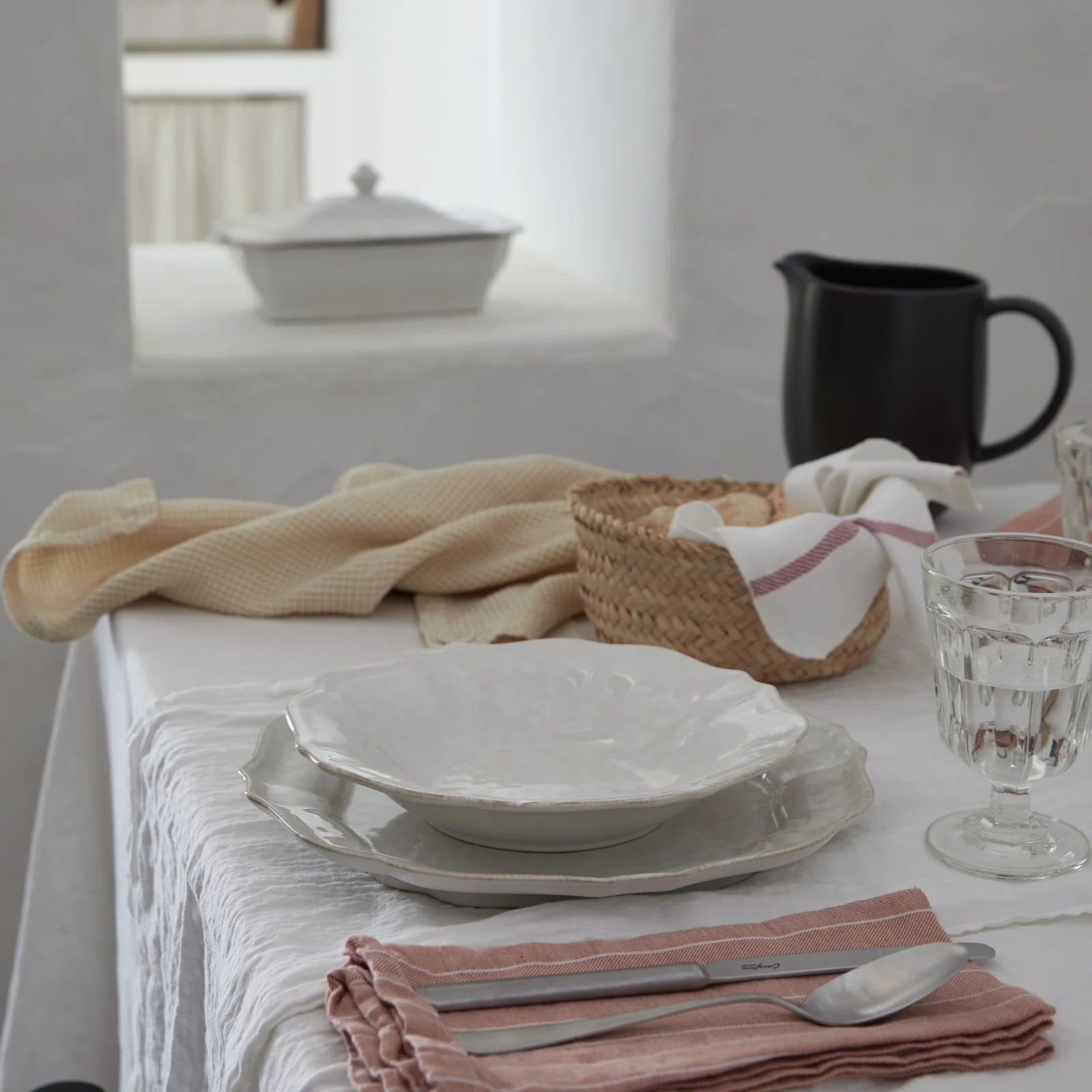 Casafina Impressions Pasta Plate - White