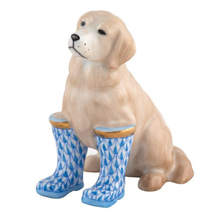 Herend Decorative Rainy Day Retriever - Blue