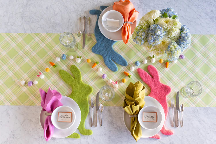 Hester & Cook Felt Bunny Placemat - Pink