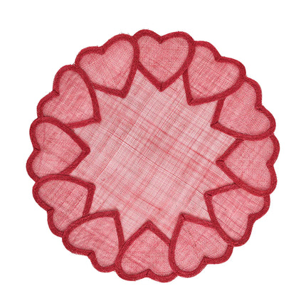 Juliska Heart Placemat - Pink