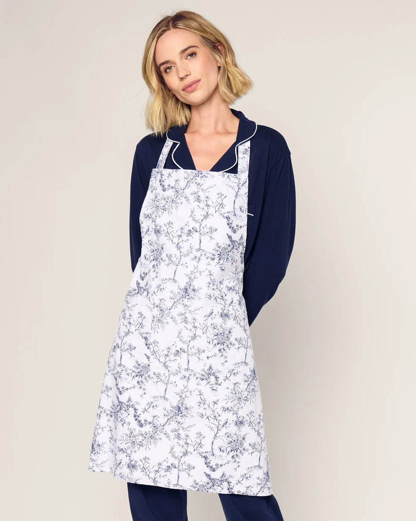Petite Plume Adult Apron in Timeless Toile