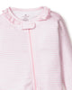 Petite Plume Baby Snug Fit Romper - Pink Stripe