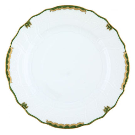 Herend Princess Victoria Dinner Plate - Dark Green