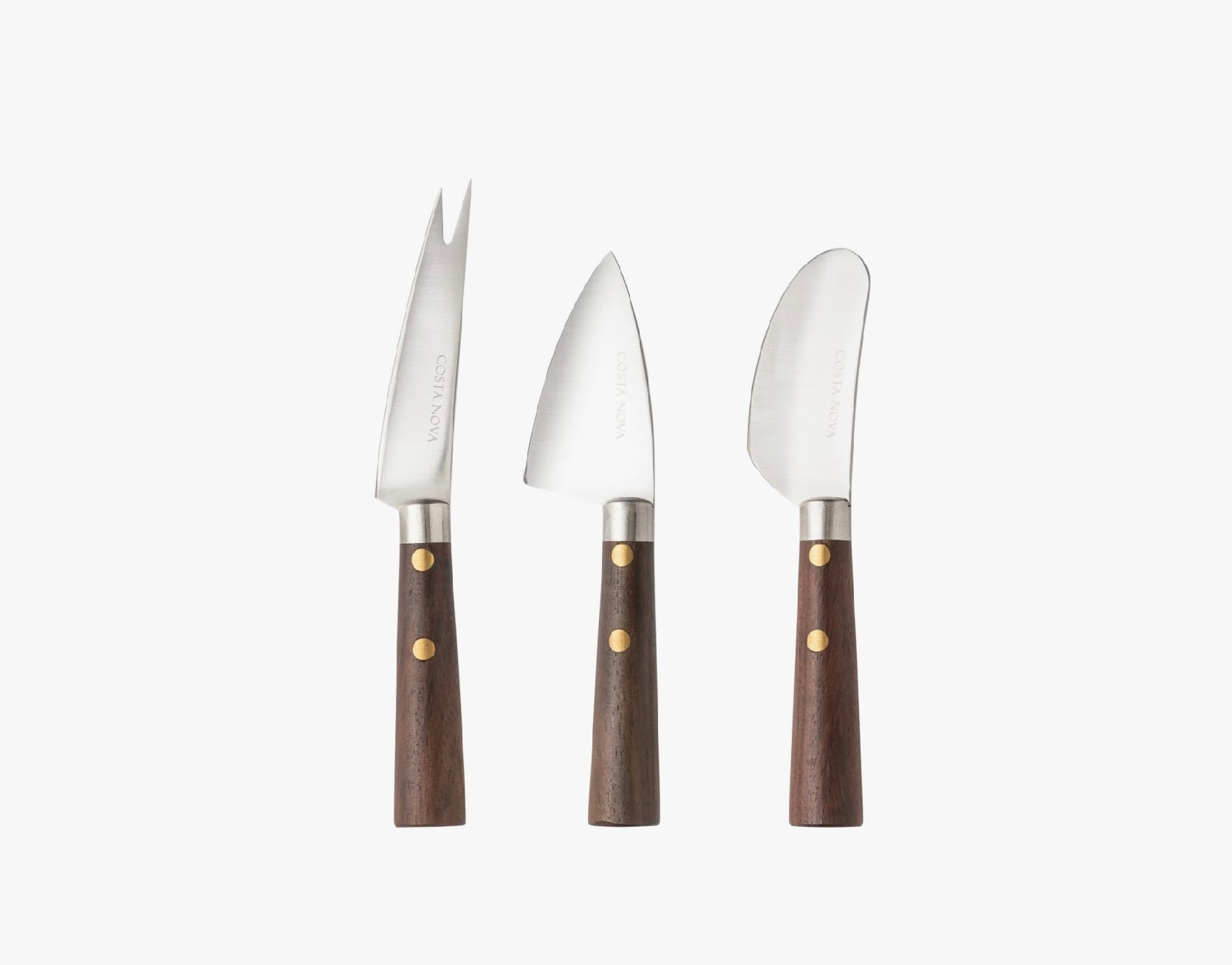 Costa Nova Cheese Knives S/3 - Brushed