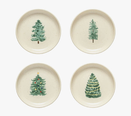 Casafina Pacifica Appetizer Plate - Christmas Tree S/4