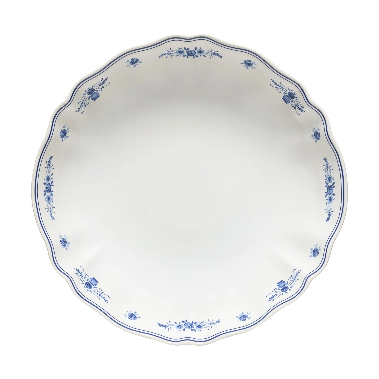 Costa Nova Vila Serving Bowl - White/Blue