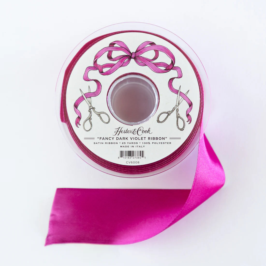 Hester & Cook Fancy Dark Violet Ribbon