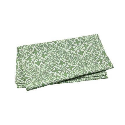 Vietri Damask Table Runner - Green