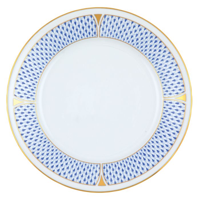 Herend Art Deco Dinner Plate - Blue