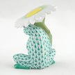 Herend Decorative Flower Frog - Green