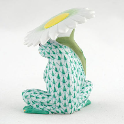 Herend Decorative Flower Frog - Green