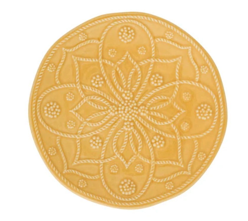 Juliska Jardins Du Monde Side/Cocktail Plate S/4 - Daffodil