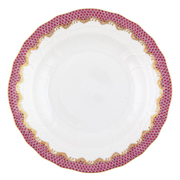 Herend Fishscale Dessert Plate - Pink