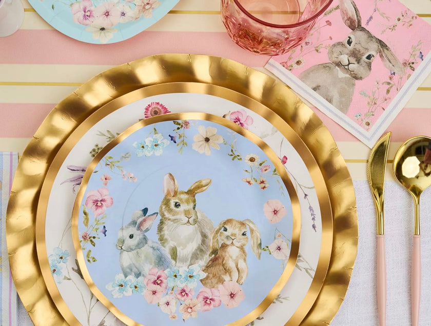 Sophistiplate Wavy Salad Plate - Charming Easter