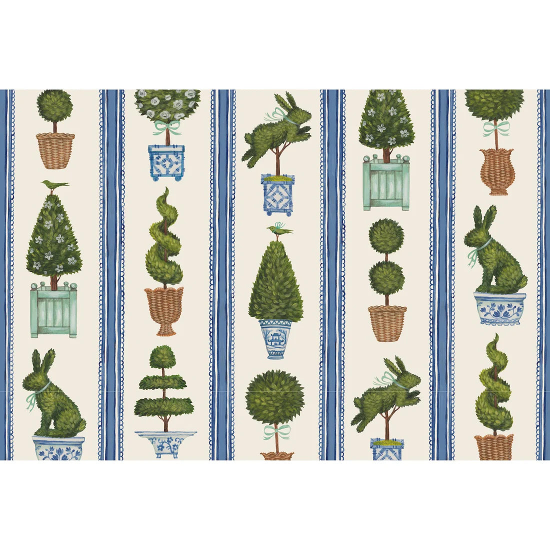 Hester & Cook Spring Topiary Paper Placemat
