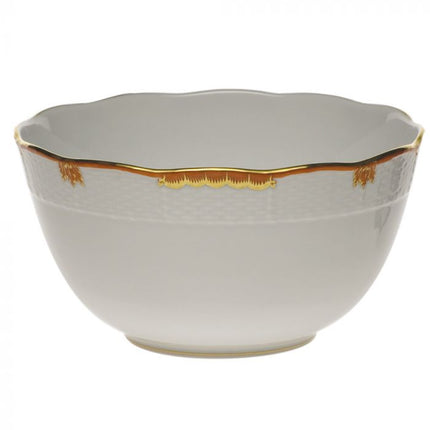 Herend Princess Victoria Round Bowl - Rust