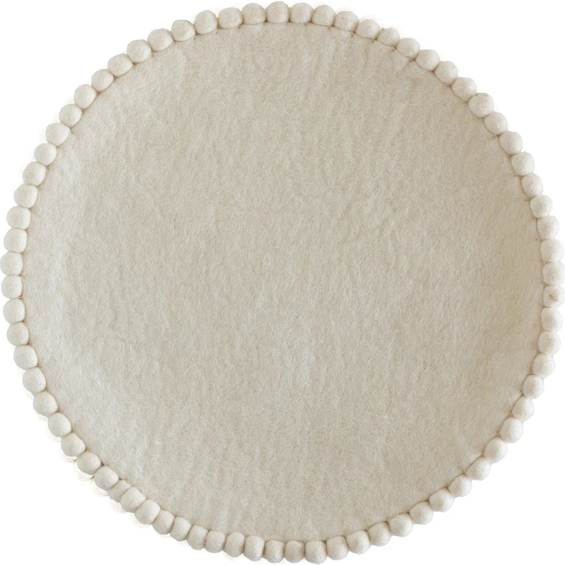 Hester & Cook Pom Pom Felt Placemat - Ivory