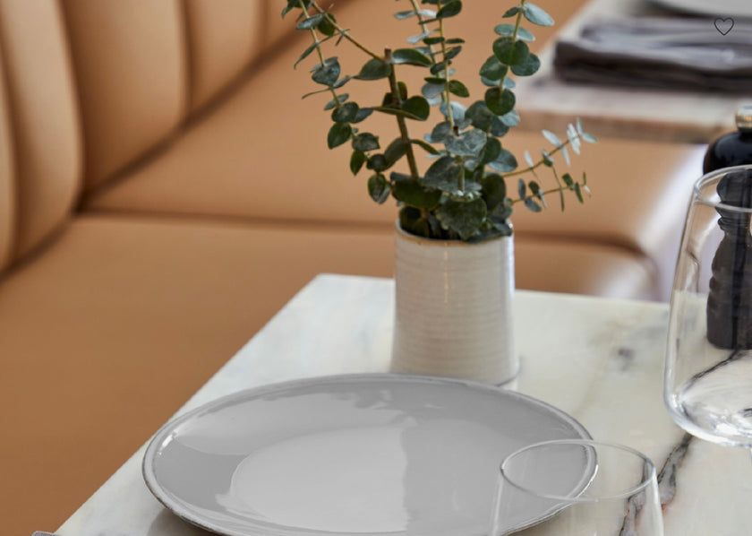 Costa Nova Friso Salad/Dessert Plate - Gray