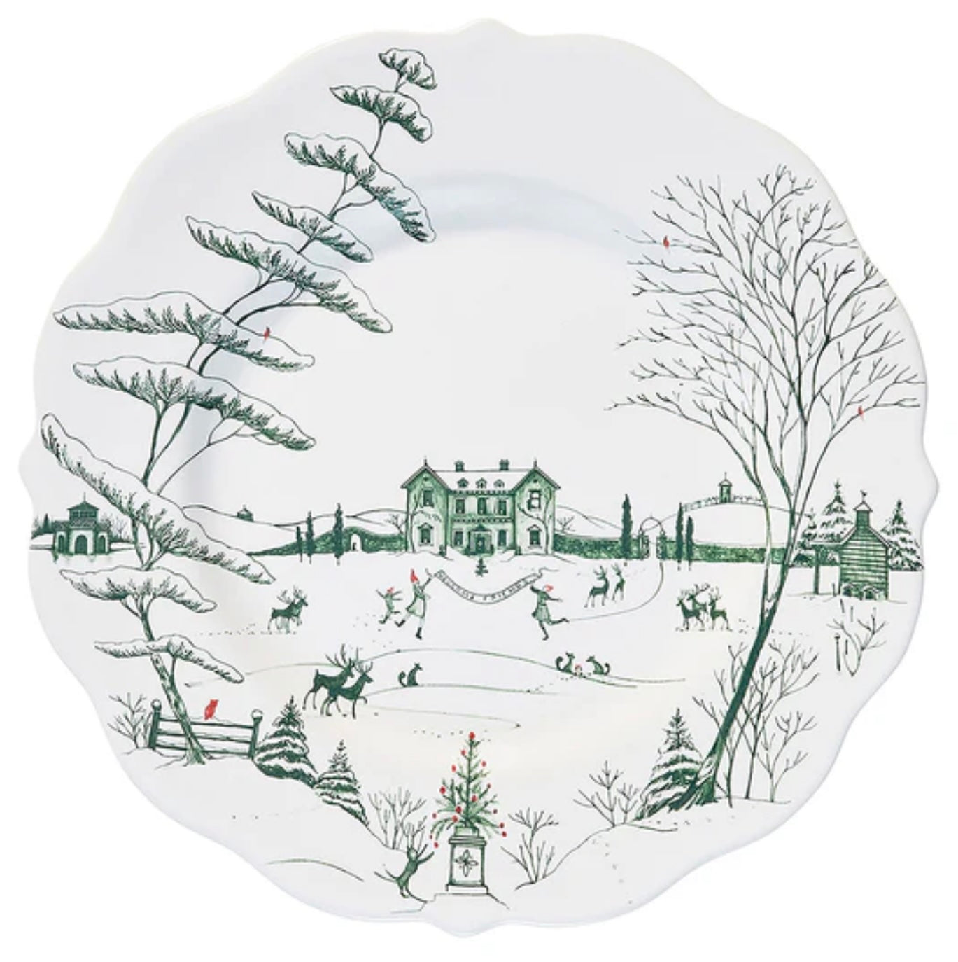 Juliska Country Estate Winter Frolic Dinner Plate