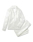 Petite Plume Women's Pajama Set in White Sequins