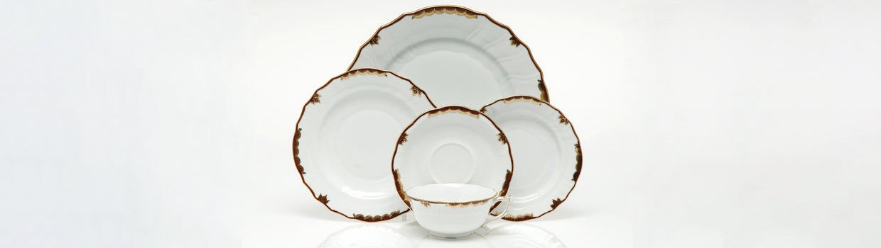 Herend Princess Victoria Bread & Butter Plate - Brown