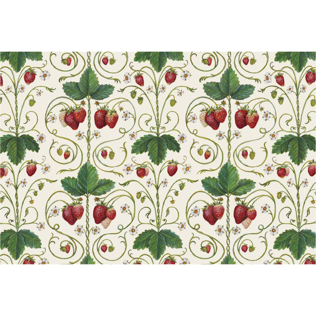 Hester & Cook Strawberry Fields Paper Placemat