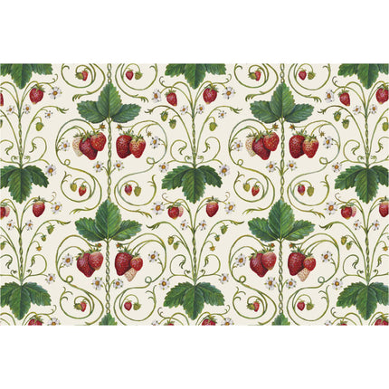 Hester & Cook Strawberry Fields Paper Placemat