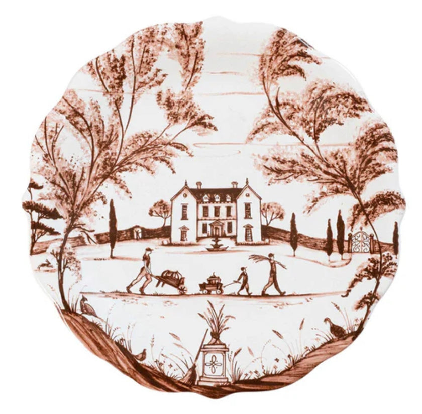 Juliska Country Estate Harvest Party Dessert/Salad Plate Assorted Set/4
