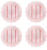 Juliska Coral Cabana Stripe Dessert/Salad Plate S/4 - Melamine