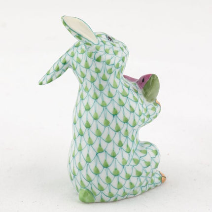 Herend Decorative Bunny with Watermelon - Keylime