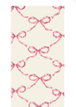 Hester & Cook Pink Bow Lattice Paper Guest Napkins
