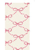 Hester & Cook Pink Bow Lattice Paper Guest Napkins