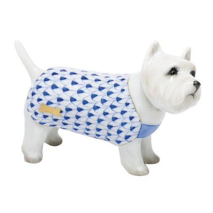 Herend Decorative West Highland Terrier - Sapphire