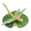Herend Decorative Dragonfly on Lily Pad - Key Lime