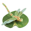 Herend Decorative Dragonfly on Lily Pad - Key Lime