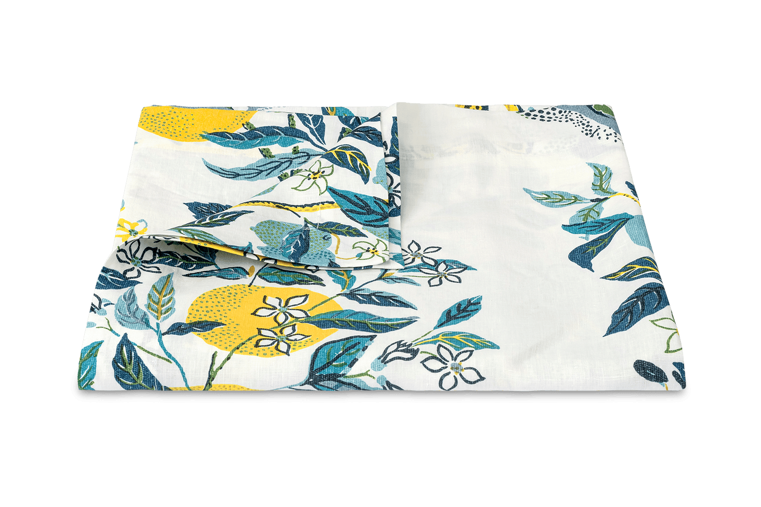 Matouk Schumacher Citrus Garden Oblong Tablecloth - Pool - 70x144
