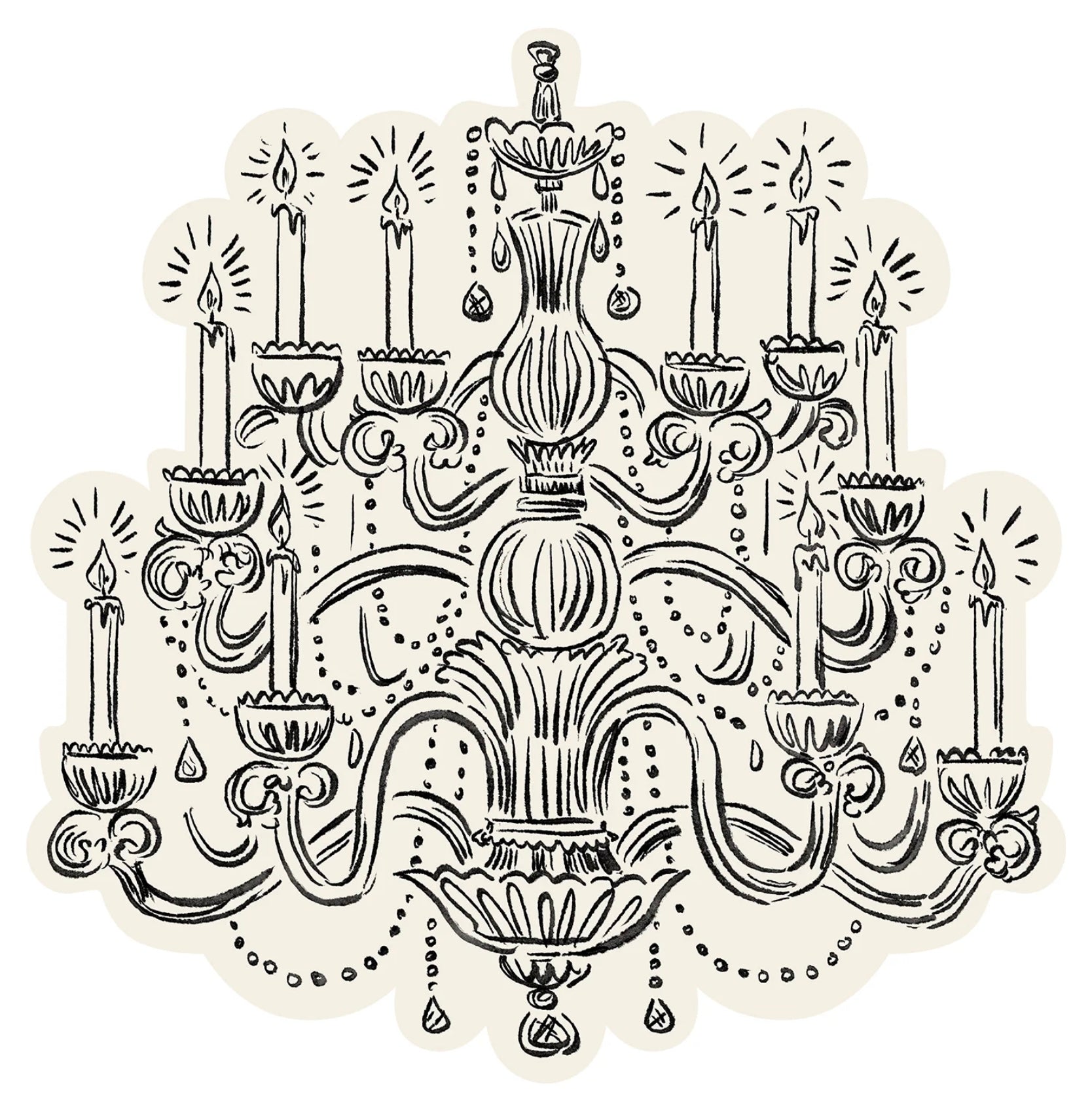 Hester & Cook Die-Cut Chandelier Placemat