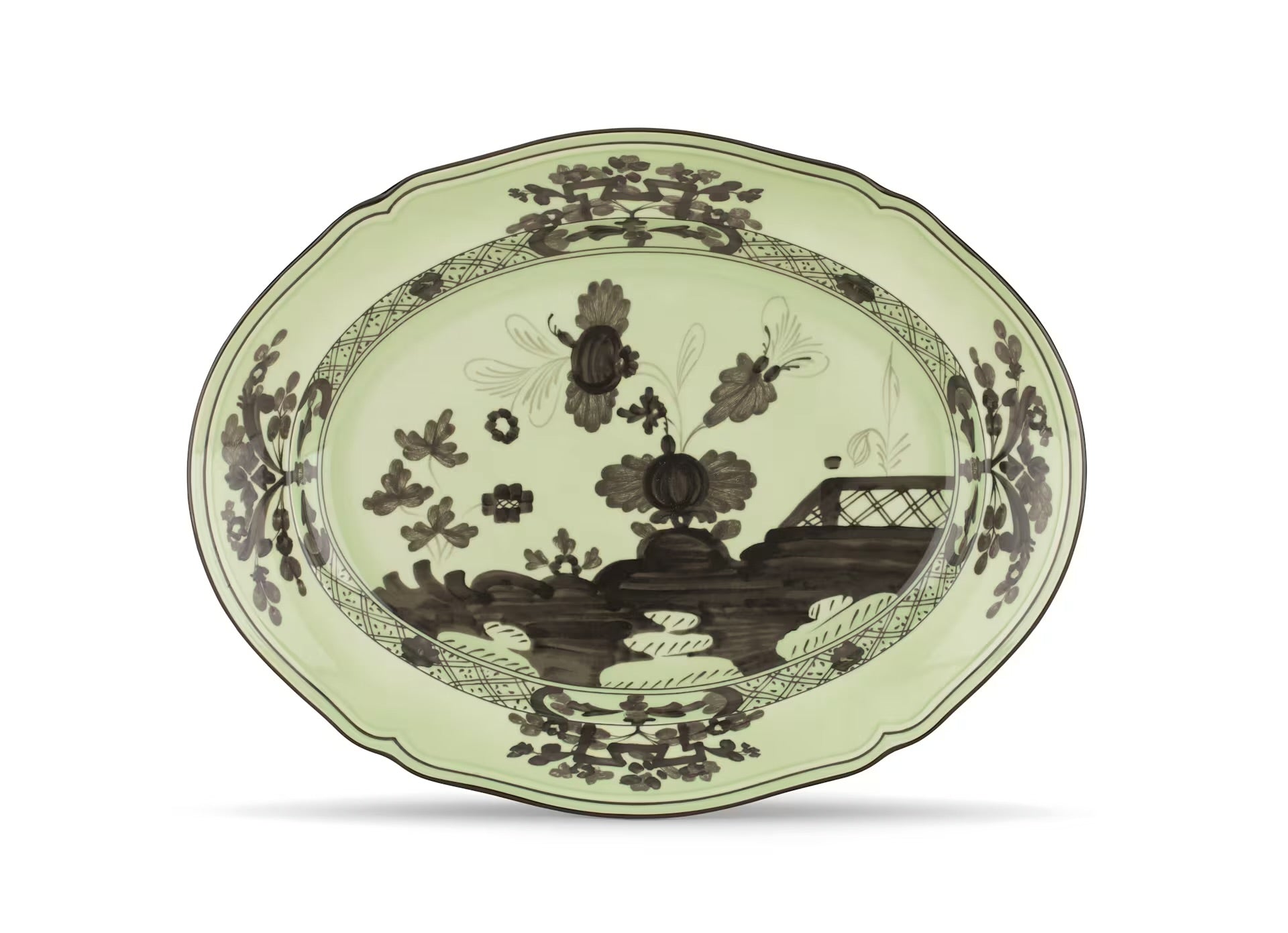 Ginori Oriente Italiano Oval Flat Platter - Bario